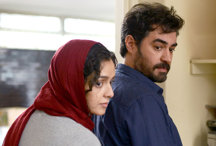 Taraneh Alidoosti as “Rana” (left) and Shahab Hosseini as “Emad” (right) in The Salesman directed by Asghar Farhadi.